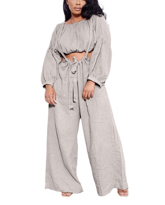 Women Casual Relaxing Day Two Piece Set