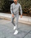 Men’s Zip Up Basic Casual Tracksuit Sets