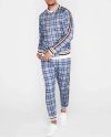 Mens Plaid Sportwear Fashion Gentlemen Tracksuit