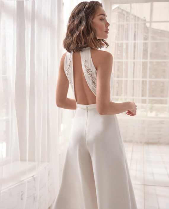 White Summer Trendy Party V-Neck Sleeveless Jumpsuit