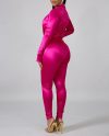 Women V-Neck Elegant Long Sleeve Top And Leggings 2 Piece Sets