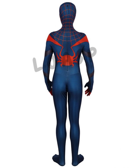 PS5 Spiderman Costume Mens Blue Superhero Cosplay Jumpsuit