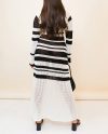 Women’s Crew Neck Multi Color Crochet Maxi Dress