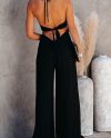 Top Halter Neck One Piece Wide Leg Jumpsuit