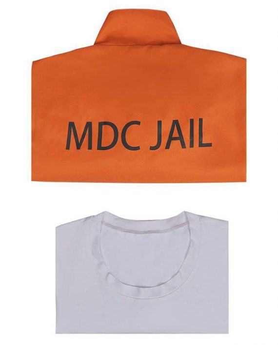 Mens Orange Jumpsuit Morbius Costume