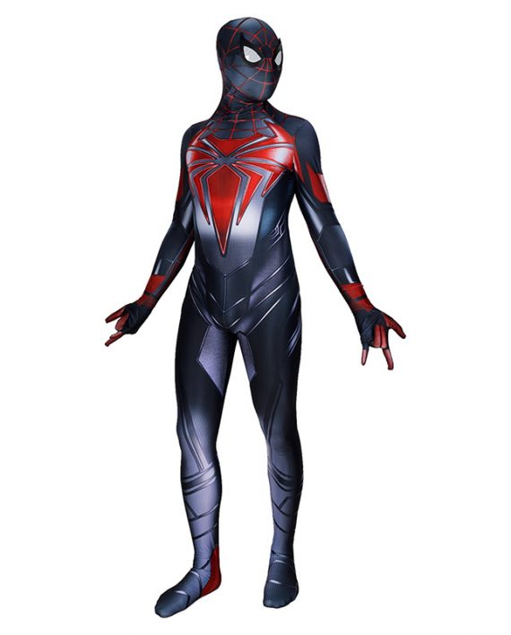 Programmable Mattey Suit PS5 Miles Morales Costume For Adult And Kids