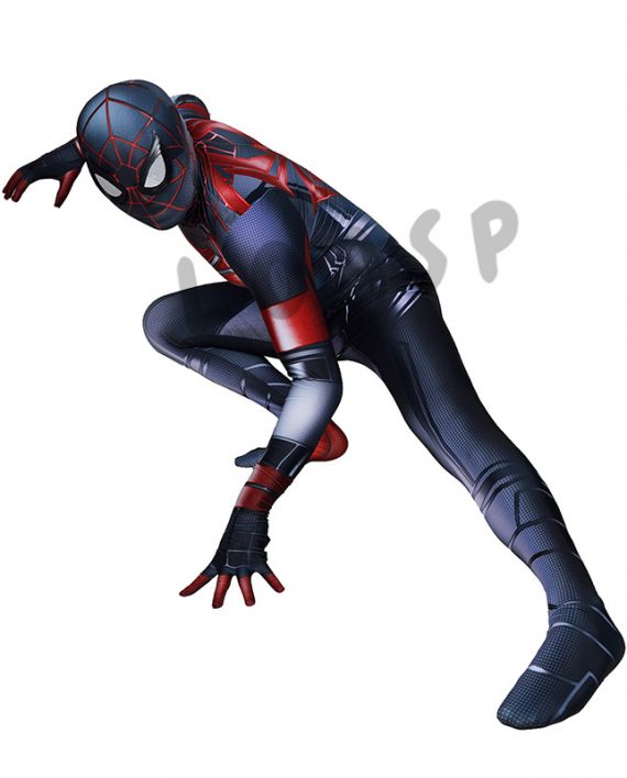 Programmable Mattey Suit PS5 Miles Morales Costume For Adult And Kids