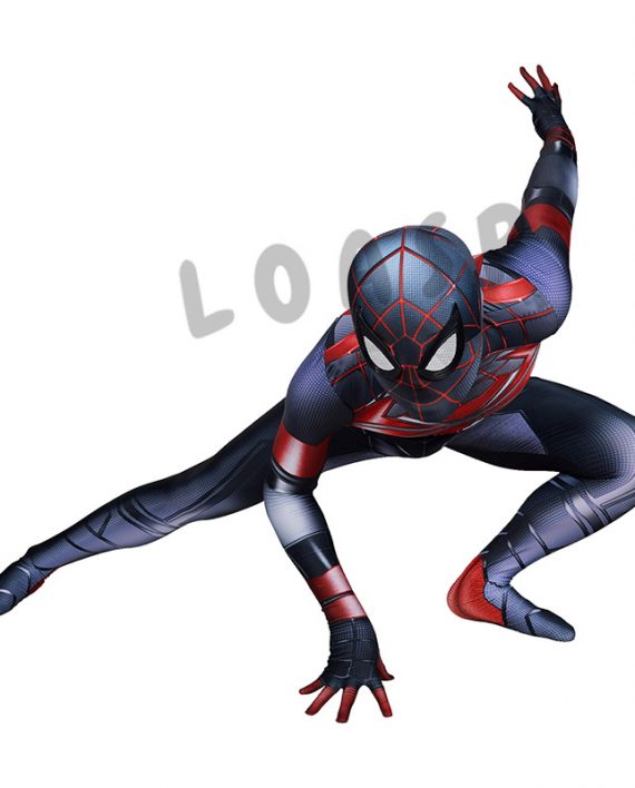 Programmable Mattey Suit PS5 Miles Morales Costume For Adult And Kids