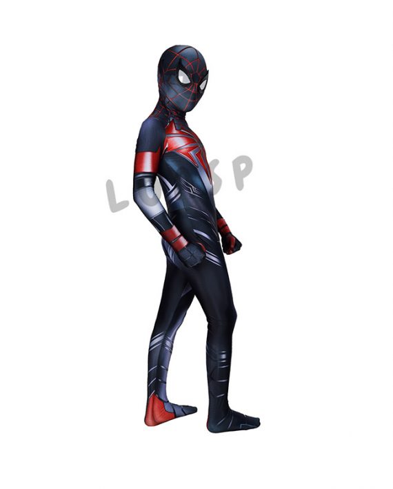 Programmable Mattey Suit PS5 Miles Morales Costume For Adult And Kids