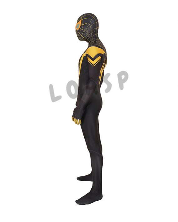 PS5 Spiderman Costume Mens Yellow Uptown Pride Suit