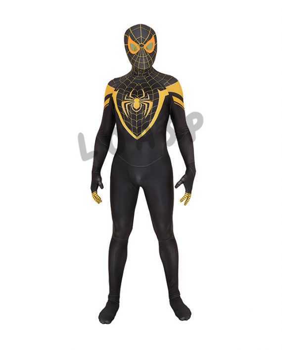 PS5 Spiderman Costume Mens Yellow Uptown Pride Suit