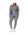 Womens Fashion Legging Set 3 Piece Activewear