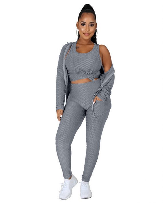 Womens Fashion Legging Set 3 Piece Activewear