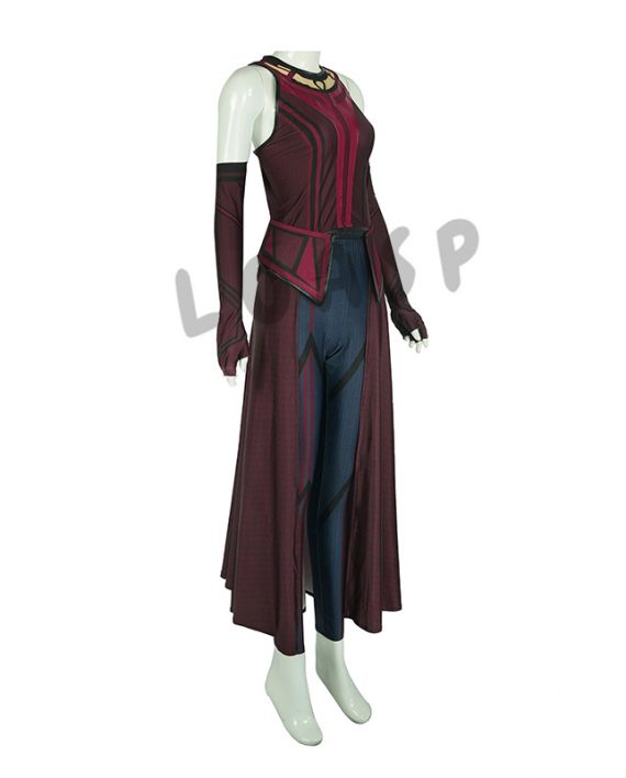 Halloween Wandavision Cosplay Set Scarlet Witch's Costume