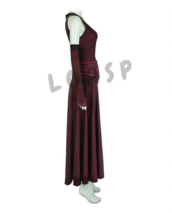 Halloween Wandavision Cosplay Set Scarlet Witch's Costume
