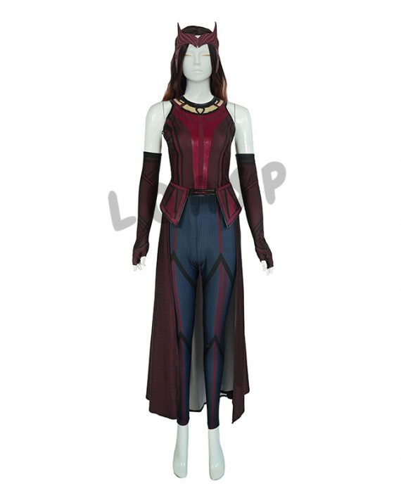 Halloween Wandavision Cosplay Set Scarlet Witch's Costume