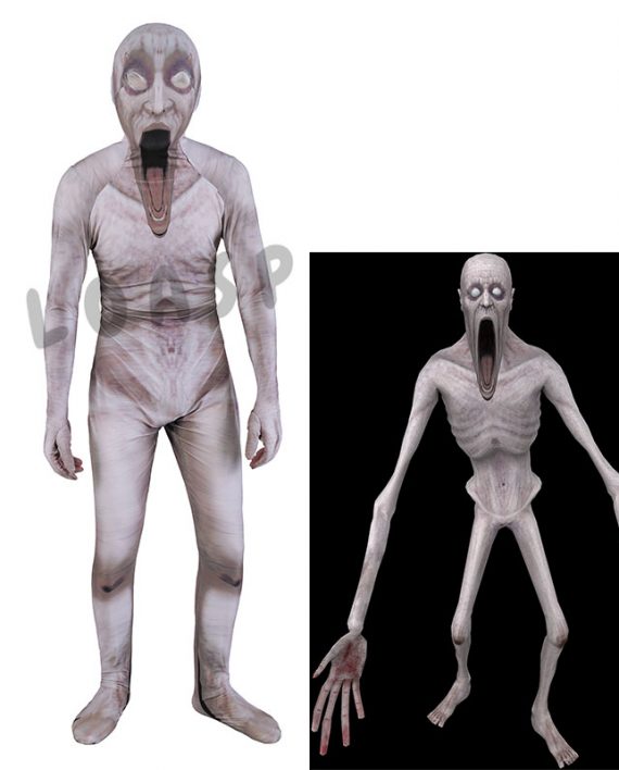 Scp 096 Costume Halloween Copaly Body Suit