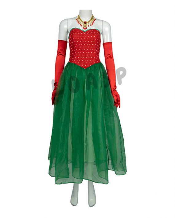 Martha May Whovier Costume Women Red And Green Dress