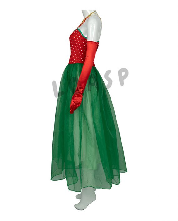 Martha May Whovier Costume Women Red And Green Dress