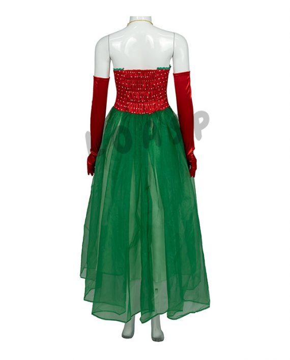 Martha May Whovier Costume Women Red And Green Dress