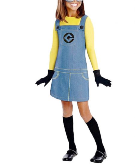 Kids Girls Minion Costume