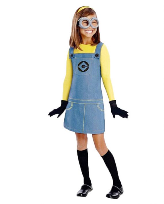 Kids Girls Minion Costume