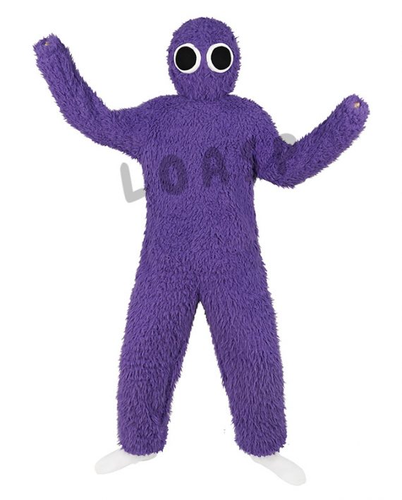 Rainbow Friends Purple Costume For Halloween