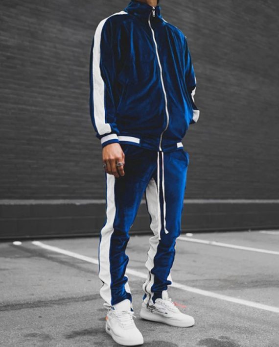 Men’s Personalized Casual Striped Tracksuit