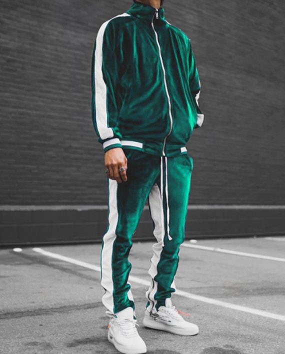 Men’s Personalized Casual Striped Tracksuit