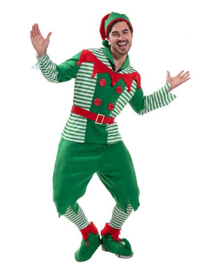 Adult Christmas Happy Elf Costume