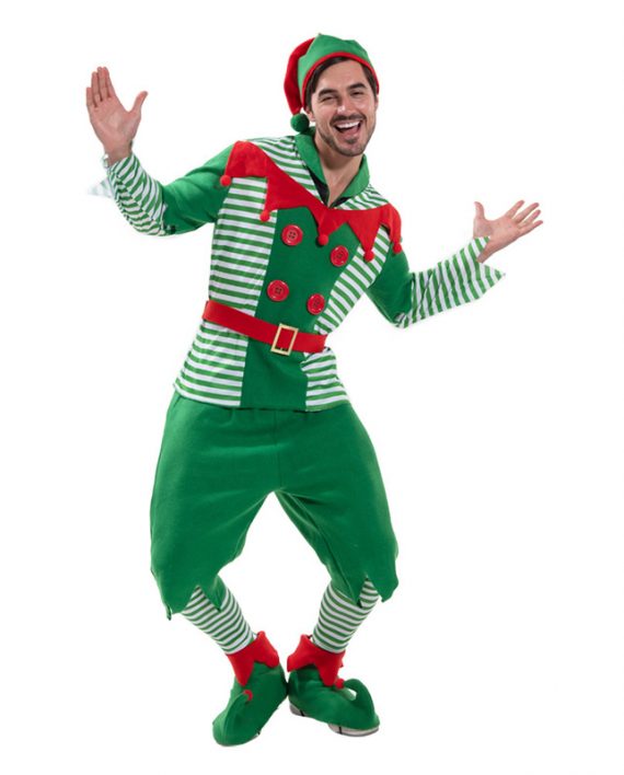Adult Christmas Happy Elf Costume
