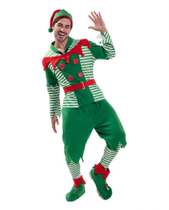 Adult Christmas Happy Elf Costume
