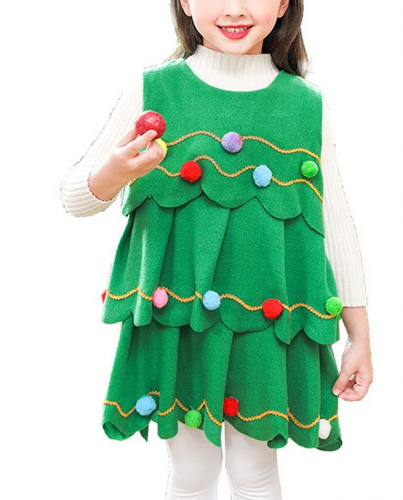 Girls Christmas Tree Costume
