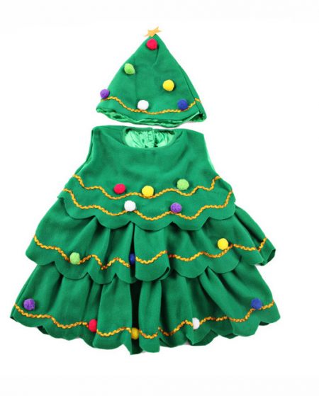 14-3Girls Christmas Tree Costume