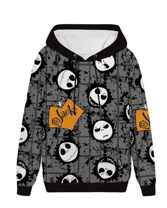 Nightmare Before Christmas Jack Skellington Hoodie Sweatshirt