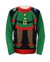 Women Funny Elf Christmas Sweater