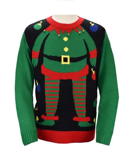 Women Funny Elf Christmas Sweater