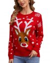 Cute Reindeer Christmas Sweater for Women