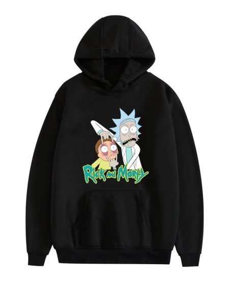 Rick And Morty Black Space Cotton Unisex Hoodie