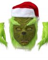 Christmas Grinch Headgear With Gloves
