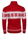Men Red Snowflake Christmas Sweater