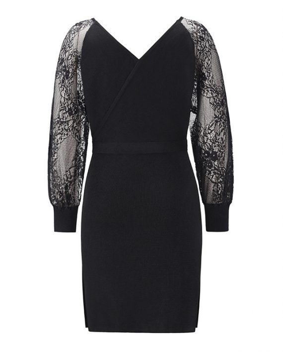 Knitted Charming V-Neck Long Sleeves Dresses