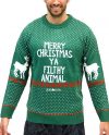 Men’s Green Merry Christmas Sweater