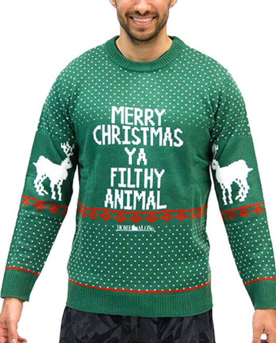 Men’s Green Merry Christmas Sweater