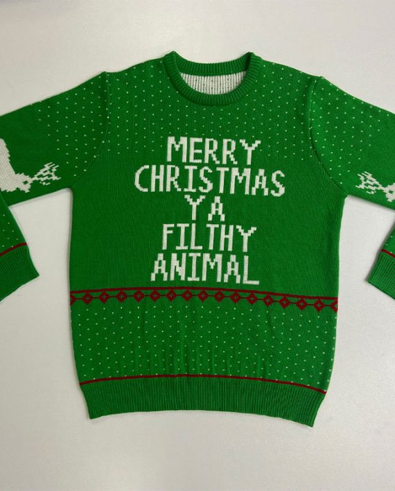 Men’s Green Merry Christmas Sweater