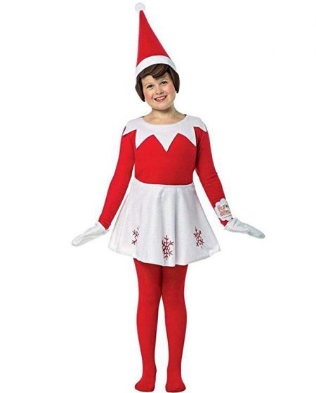 Girls Elf On The Shelf Costume