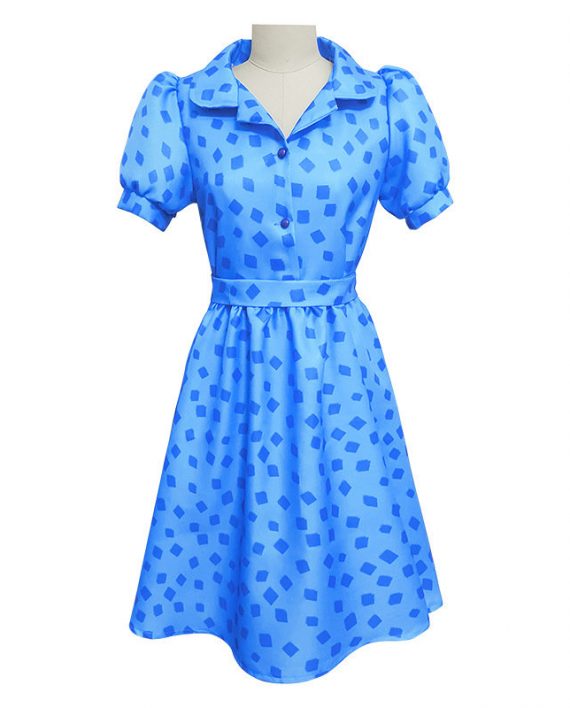 Kids Matilda Costume Blue Dress