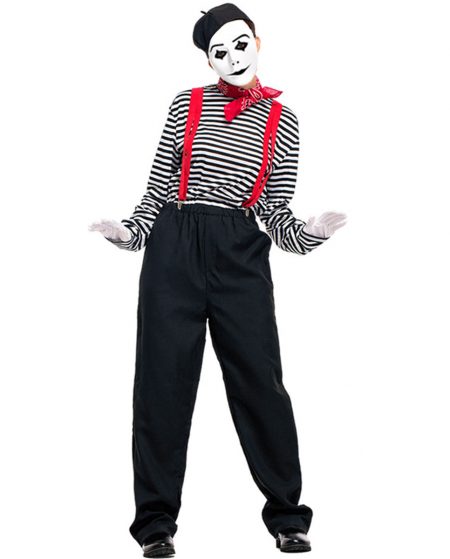 13-2Adults Mime Costume