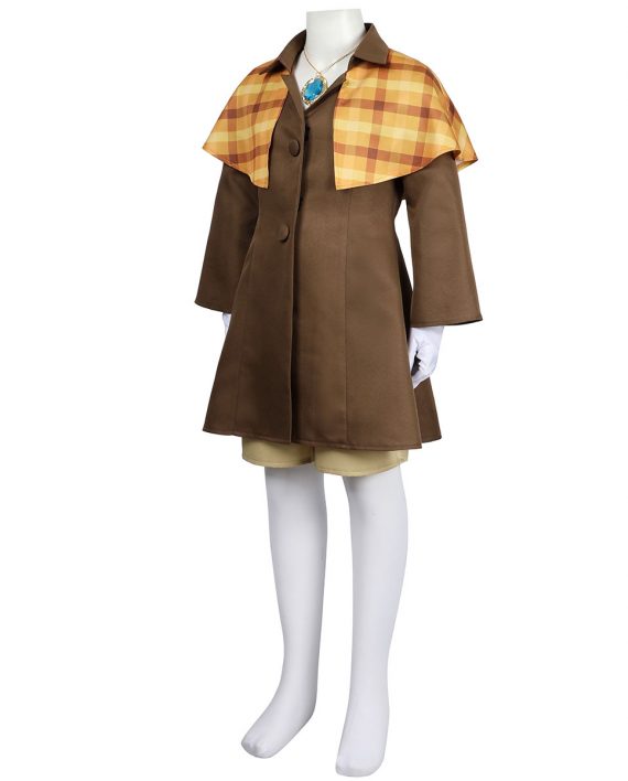 Princess Peach Showtime Detective Peach Outfit Costume For Girls