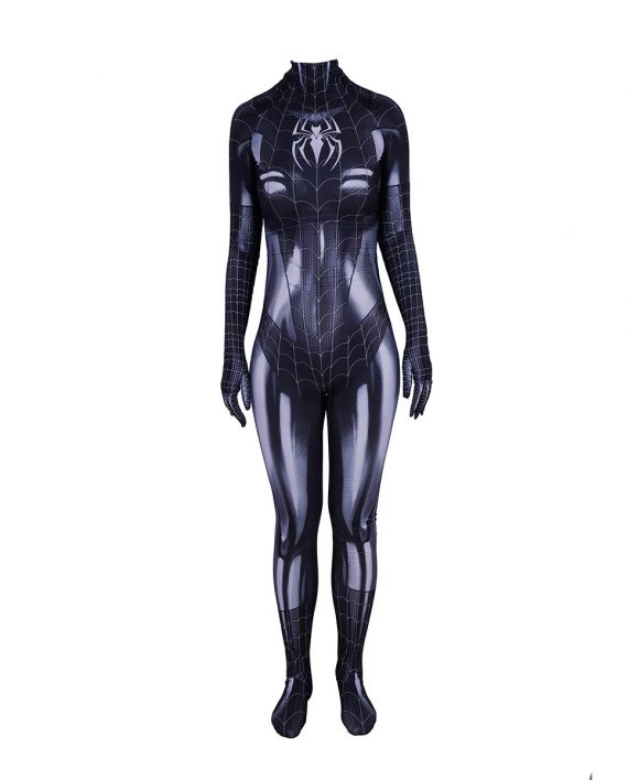 Spider Woman Costume Black Jumpsuit